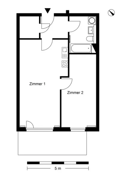 2-Zimmer-Wohnung mit Balkon in Berlin-Alt-Hohenschönhausen — photo 1